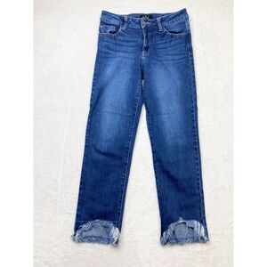 Women's Straight Leg Jeans - Blue